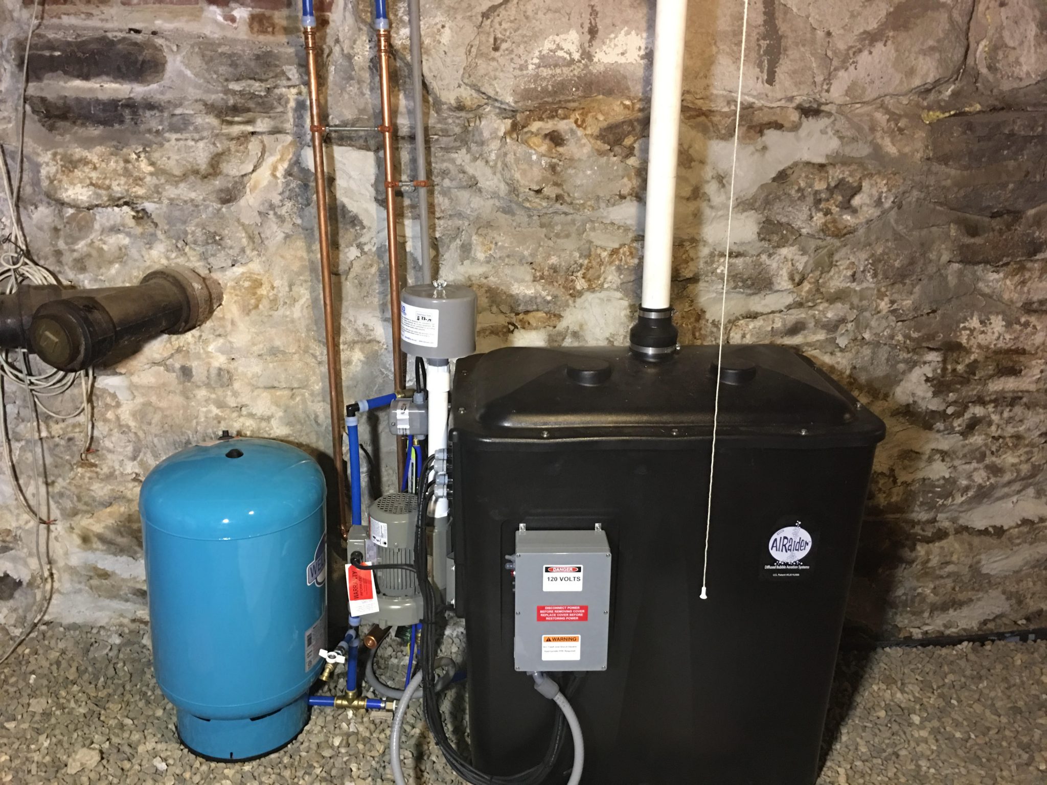 Radon in water removal