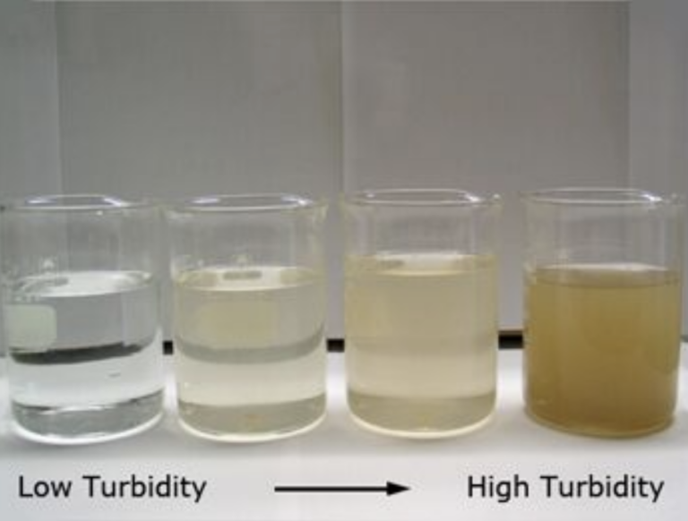 Image showing Low Turbidity to High Turbidity in water