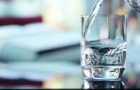 glass being filled with water